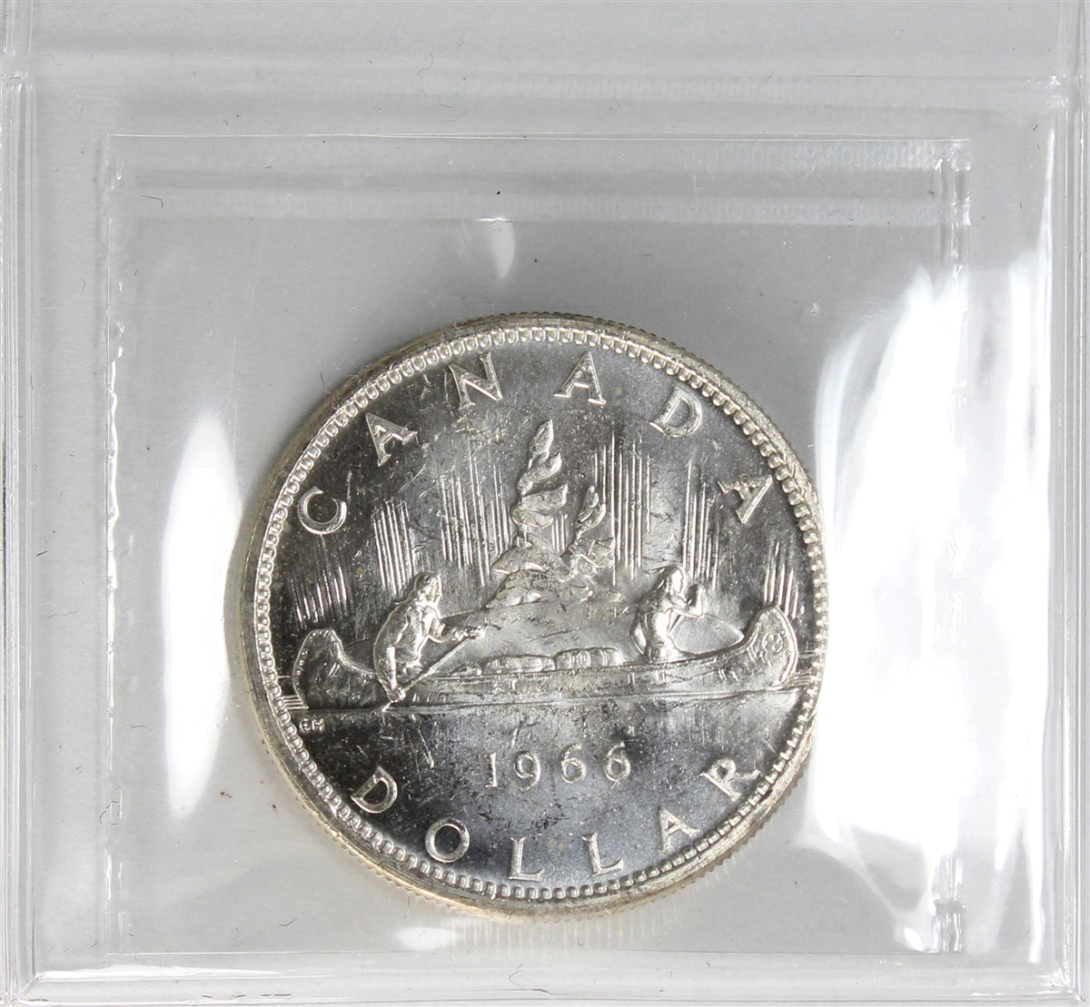 1966 Large Beads Canada Dollar ICCS Certified MS63