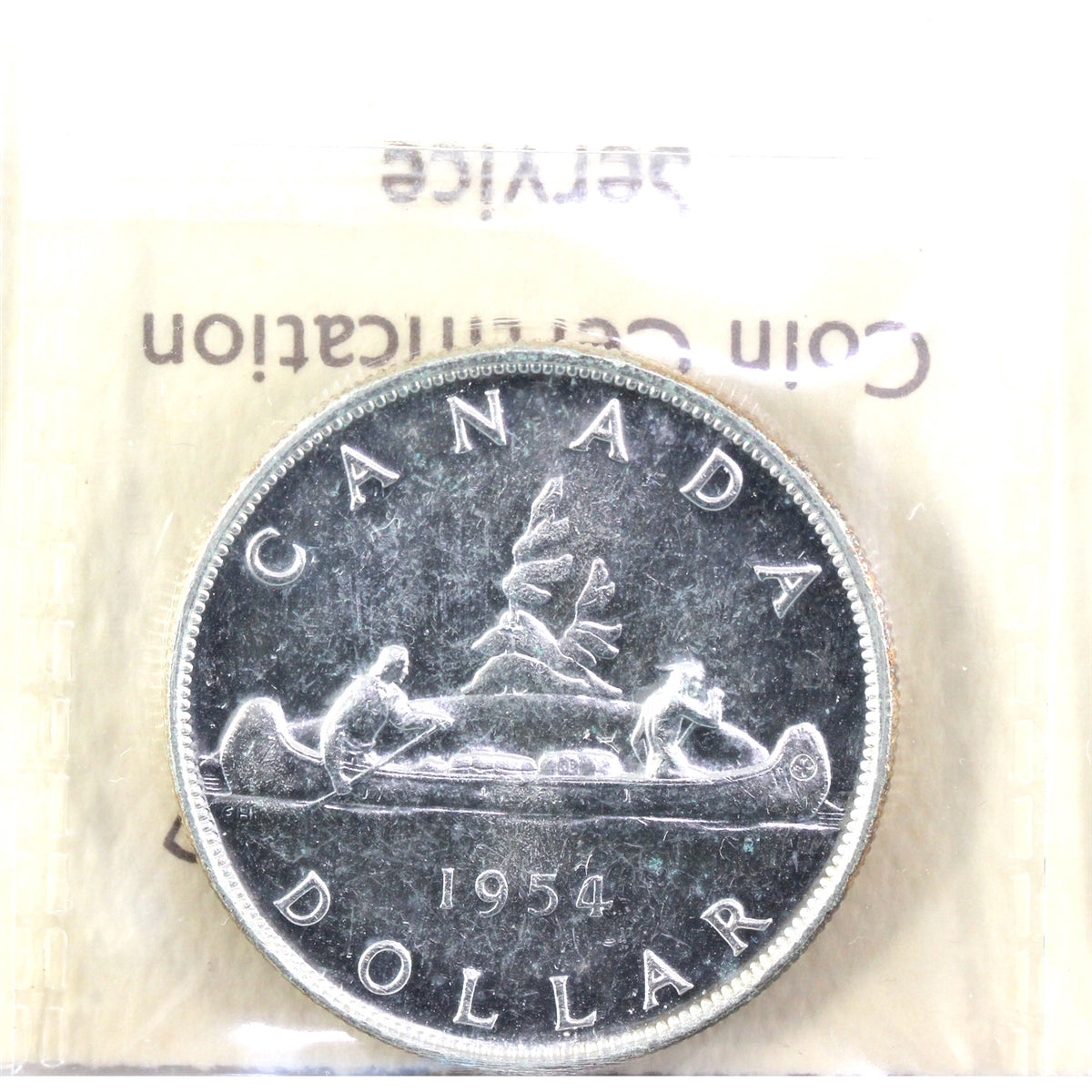 1954 Canada Dollar ICCS Certified MS60