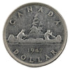 1947 Pointed 7 3x HP Canada Dollar VF-EF (VF30) $