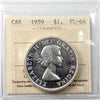 1959 Canada Dollar ICCS Certified PL64