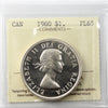 1960 Canada Dollar ICCS Certified PL65 Cameo