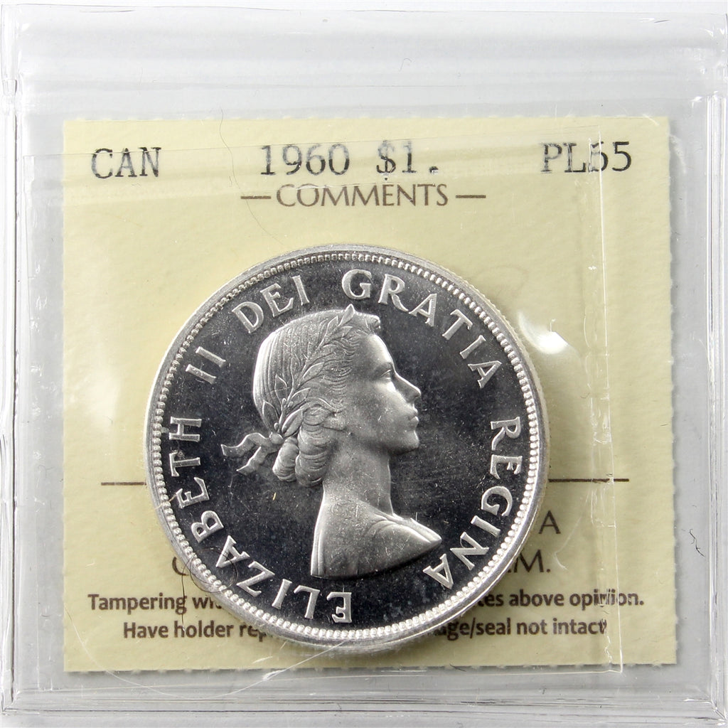 1960 Canada Dollar ICCS Certified PL65