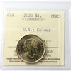 2020 Coloured United Nations Canada Dollar ICCS Certified MS65