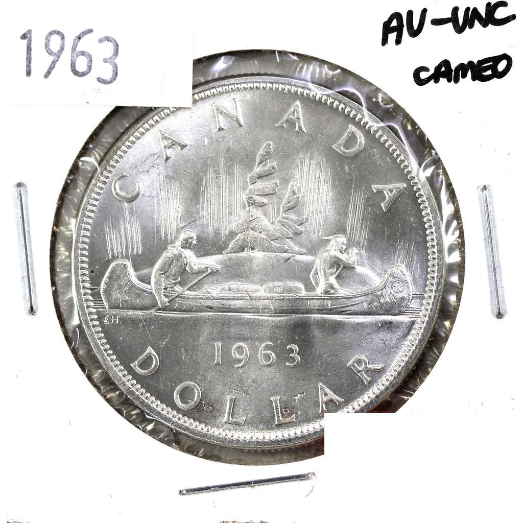 1963 Canada Dollar AU-UNC Cameo (AU55)