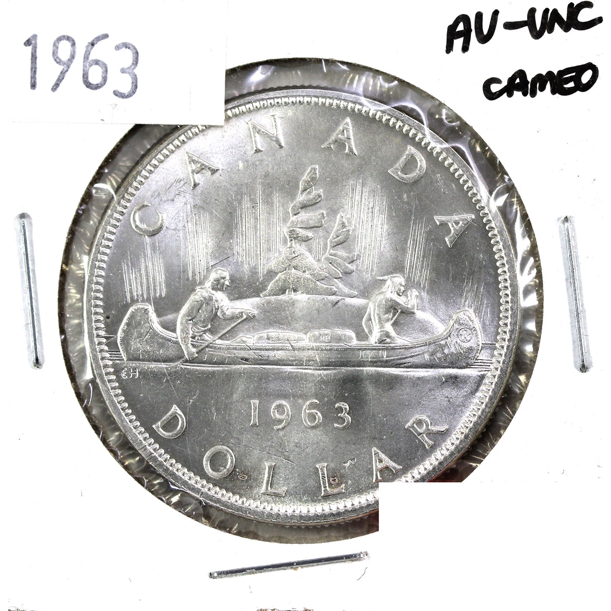 1963 Canada Dollar AU-UNC Cameo (AU55)