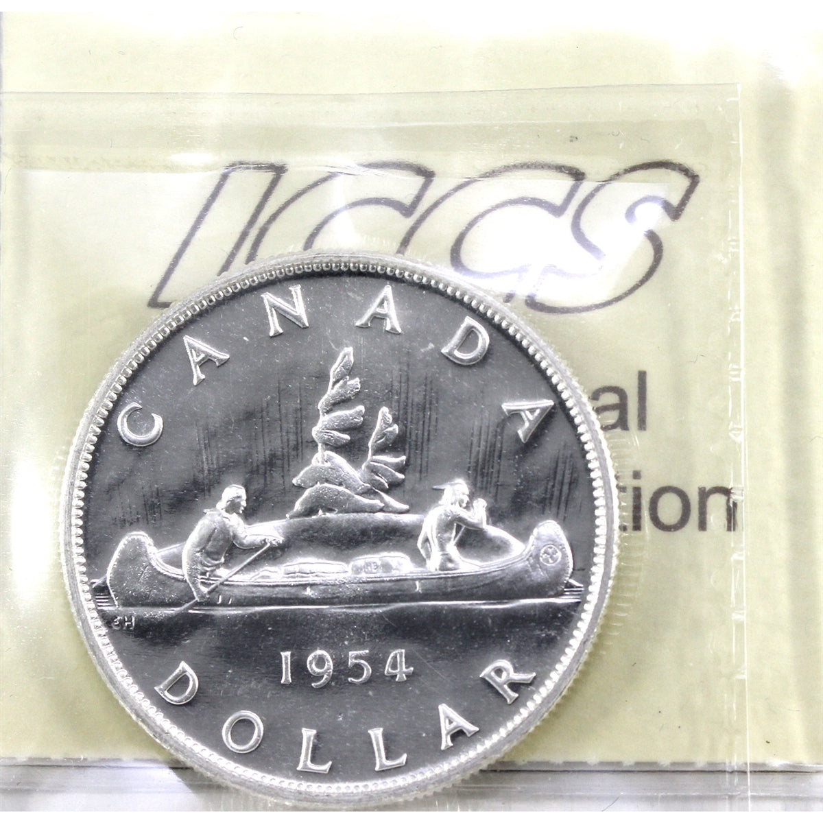 1954 Canada Dollar ICCS Certified PL66