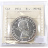 1954 Canada Dollar ICCS Certified MS62