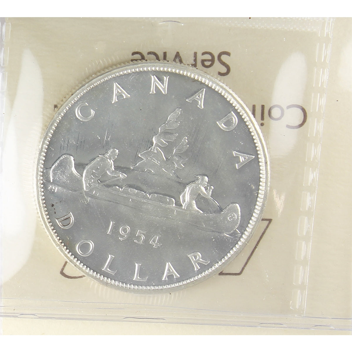 1954 Canada Dollar ICCS Certified PL65