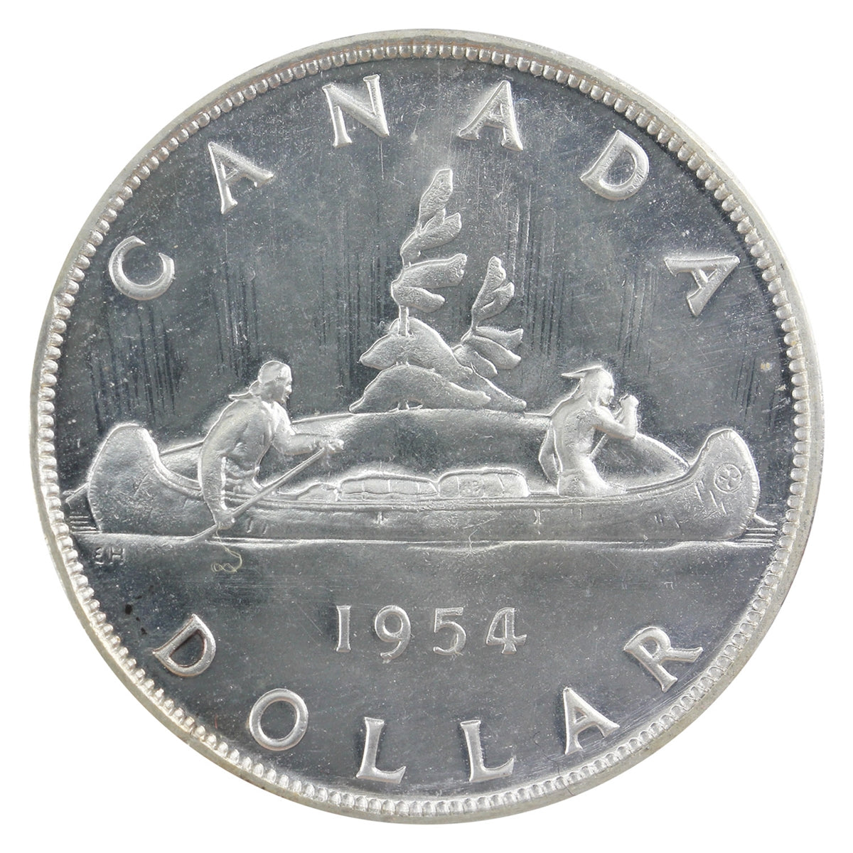 1954 Canada Dollar ICCS Certified PL65