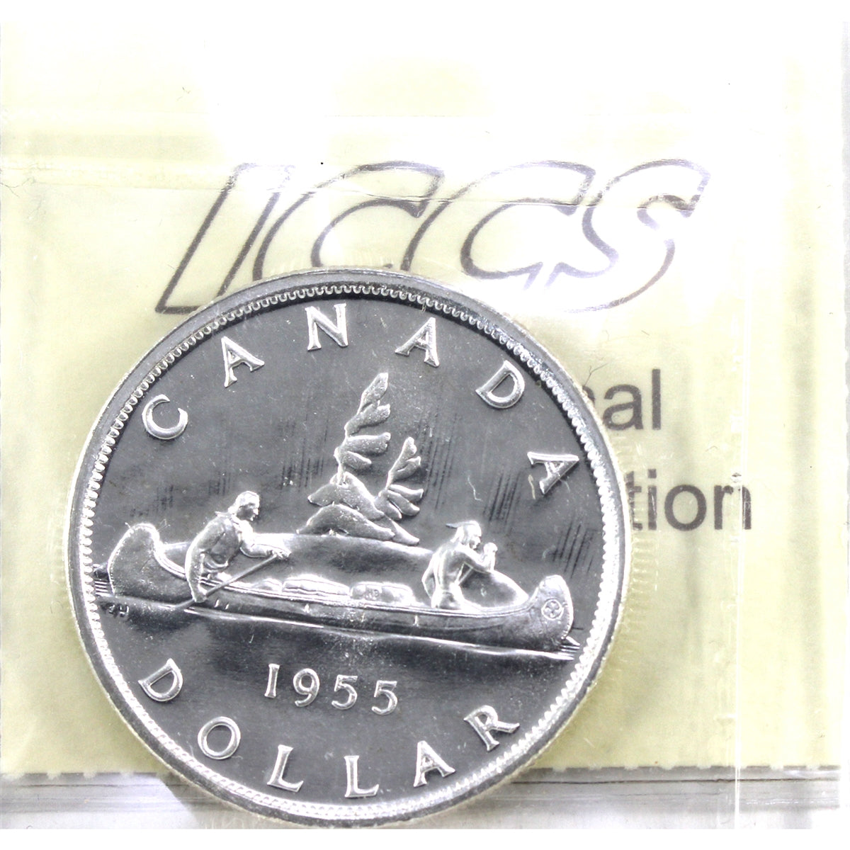 1955 Canada Dollar ICCS Certified PL64