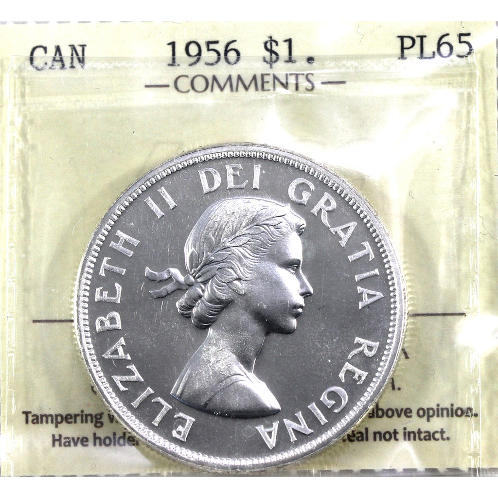 1956 Canada Dollar ICCS Certified PL65