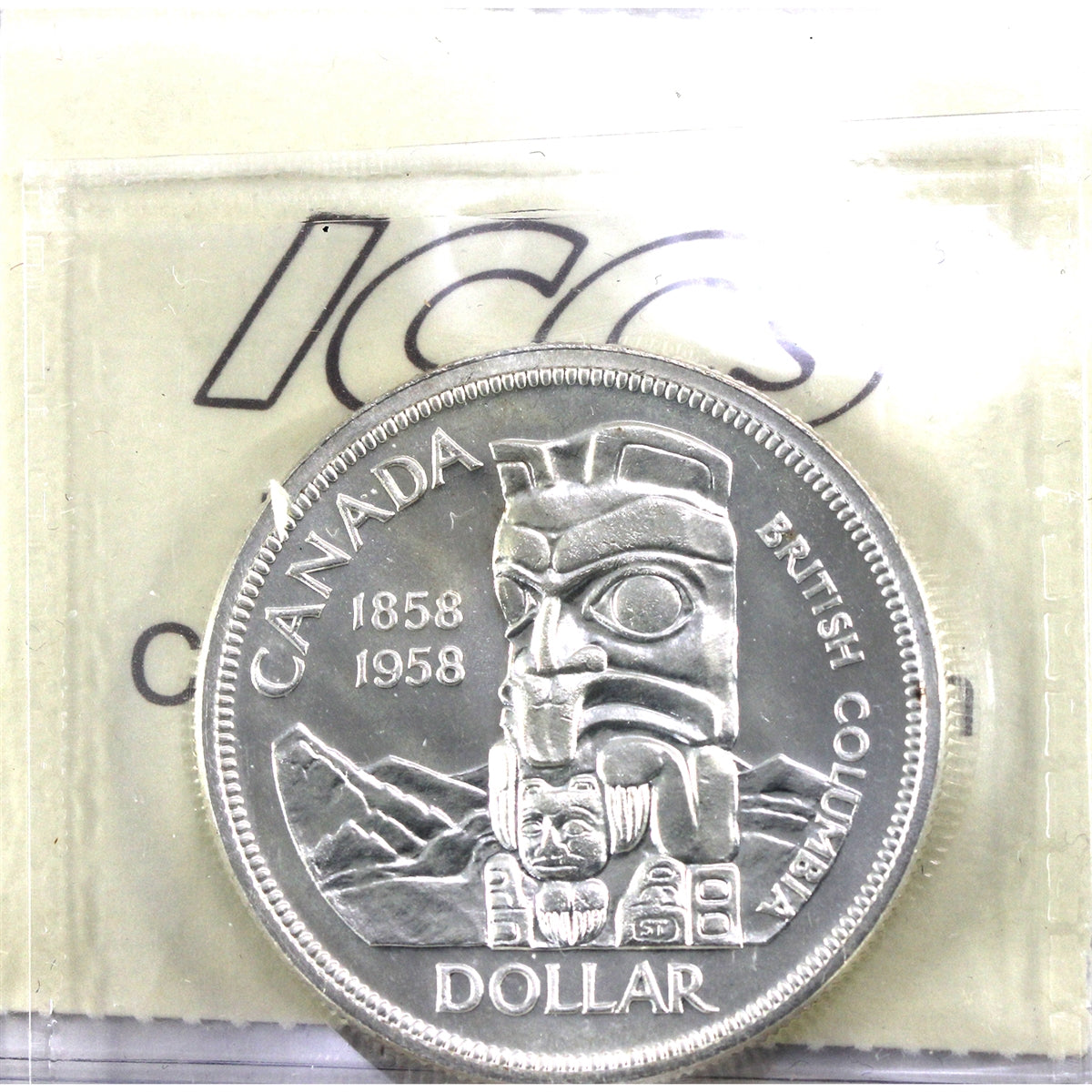 1958 Canada Dollar ICCS Certified PL-65 Cameo
