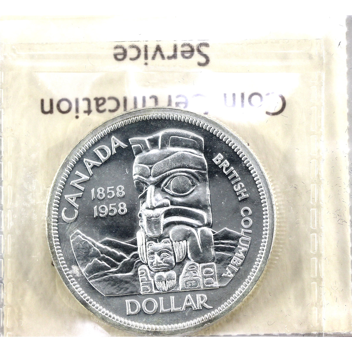 1958 Canada Dollar ICCS Certified PL-66 Cameo