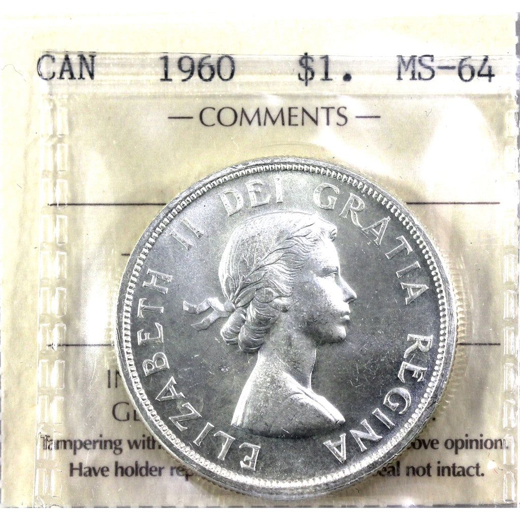 1960 Canada Dollar ICCS Certified MS64