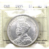 1935 Canada Dollar ICCS Certified MS62