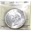 1937 Canada Dollar ICCS Certified MS64 (XVR 024)