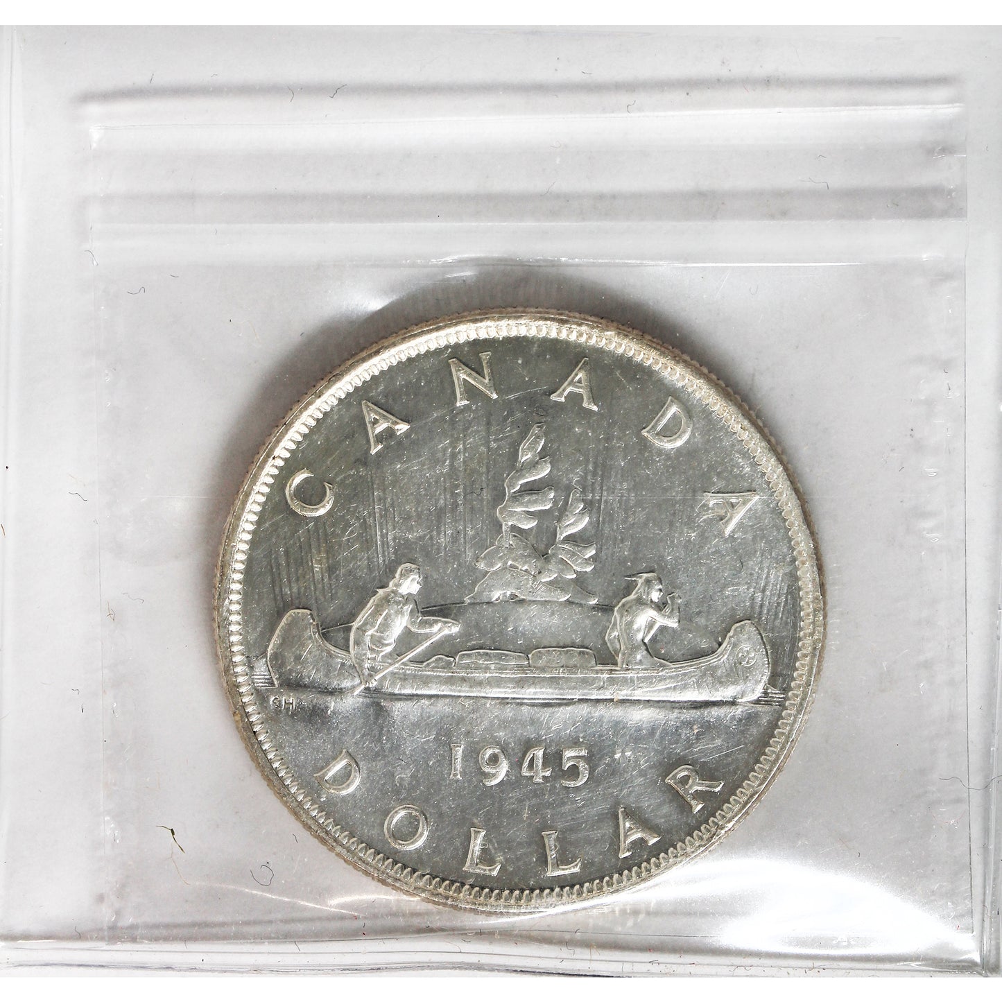 1945 5/5 Canada Dollar ICCS Certified AU55