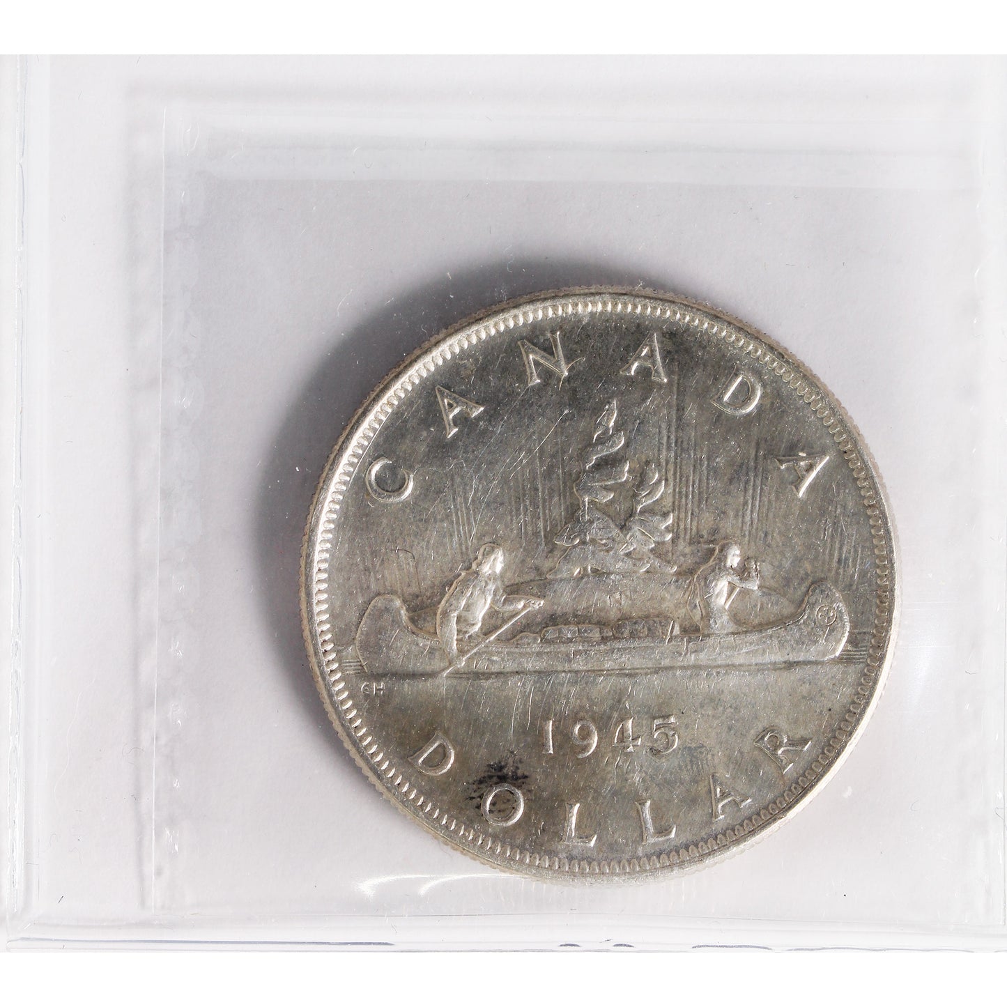 1945 5/5 Canada Dollar ICCS Certified EF40