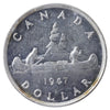 1947 Pointed 7, 2x HP Canada Dollar ICCS Certified AU55