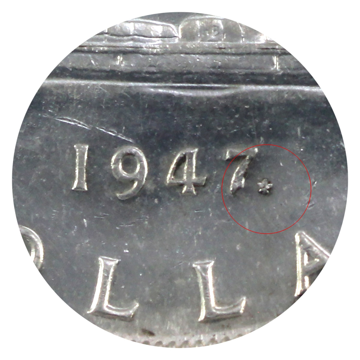 1947 Maple Leaf; Double HP Canada Dollar ICCS Certified MS60