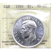 1949 Canada Dollar ICCS Certified MS65