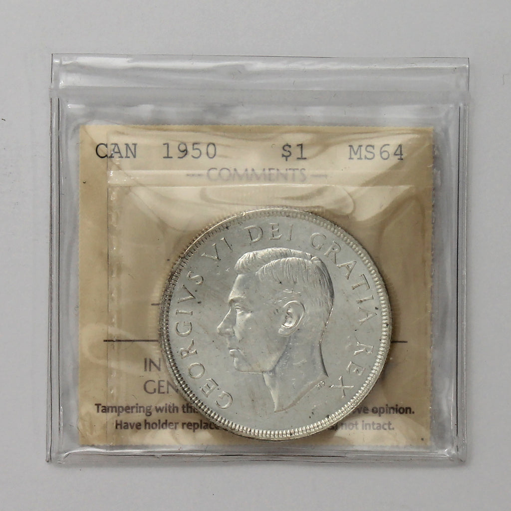 1950 Canada Dollar ICCS Certified MS64 (XHI 091)
