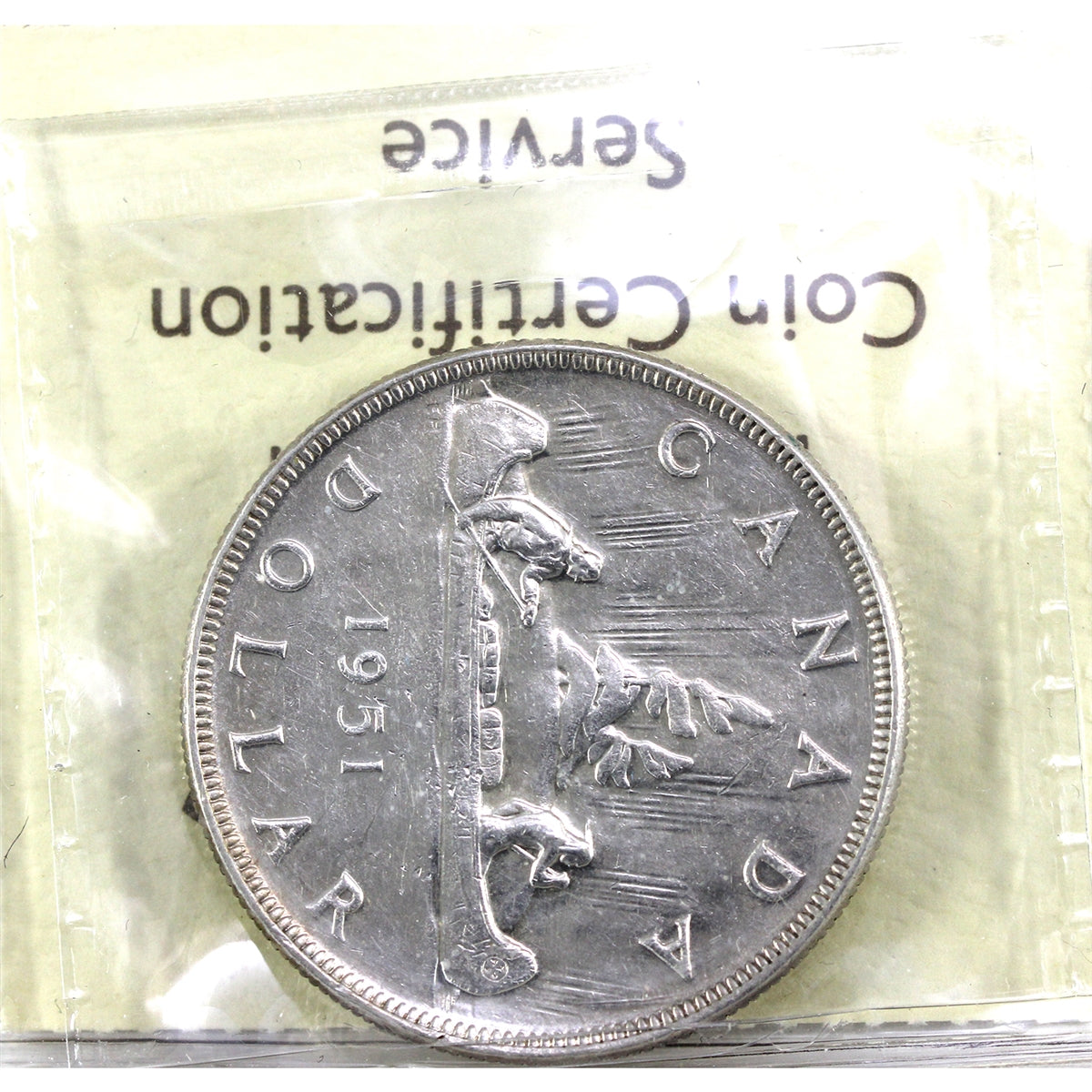 1951 SWL Canada Dollar ICCS Certified AU50