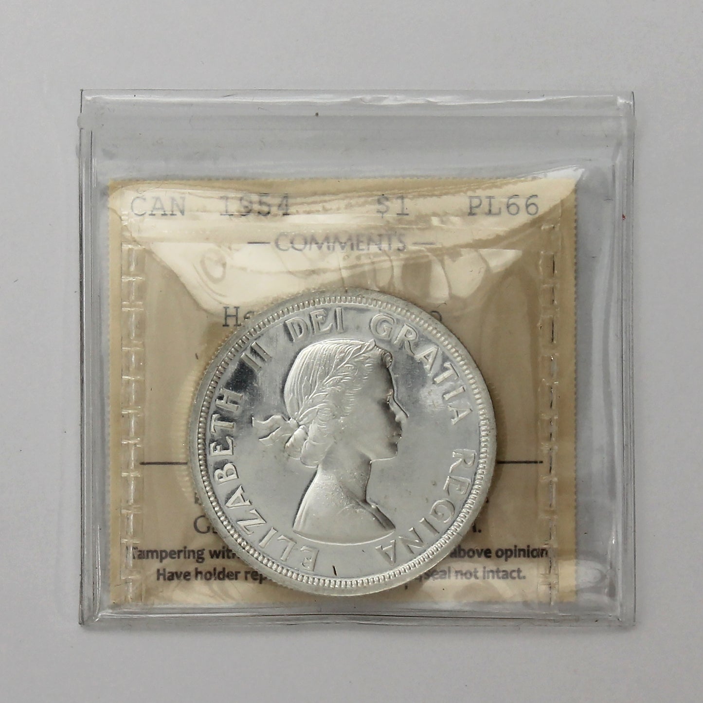 1954 Canada Dollar ICCS Certified PL66 Heavy Cameo (XSW 762)