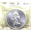 1964 Canada Dollar ICCS Certified MS63