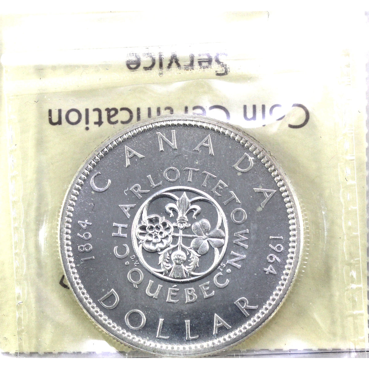 1964 Missing Dot Canada Dollar ICCS Certified PL65
