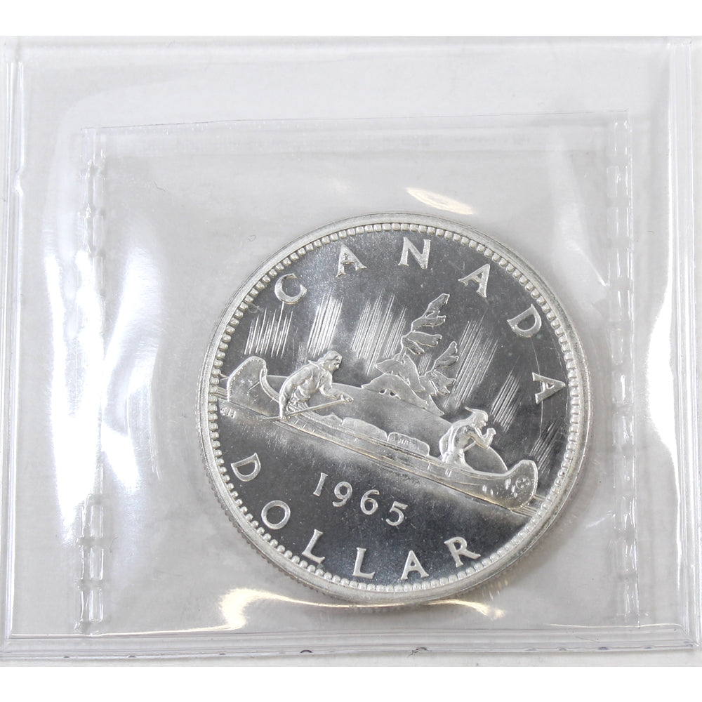 1965 Small Beads Blunt 5 (Type 2) Canada Dollar ICCS Certified PL65