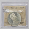 1965 Medium Beads Ptd. 5 (Type 5) Canada Dollar ICCS Certified MS64 Cameo