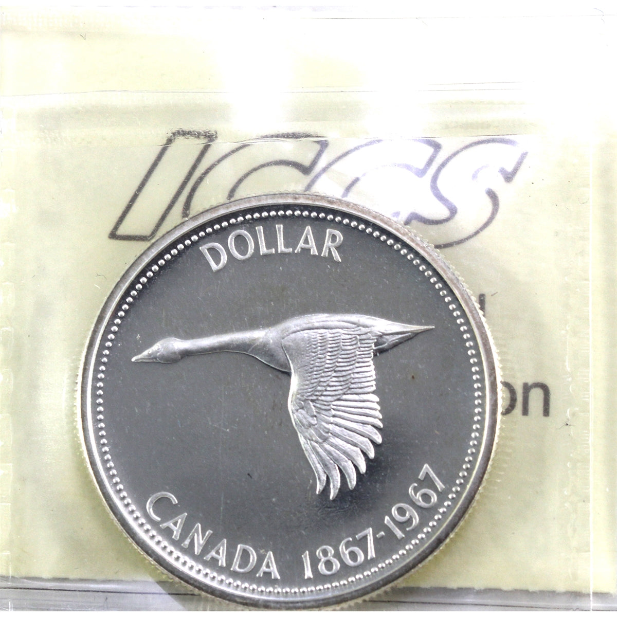 1967 Canada Dollar ICCS Certified SP65 Cameo