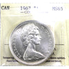 1967 Canada Dollar ICCS Certified MS65