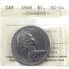 1968 Canada Dollar ICCS Certified MS64