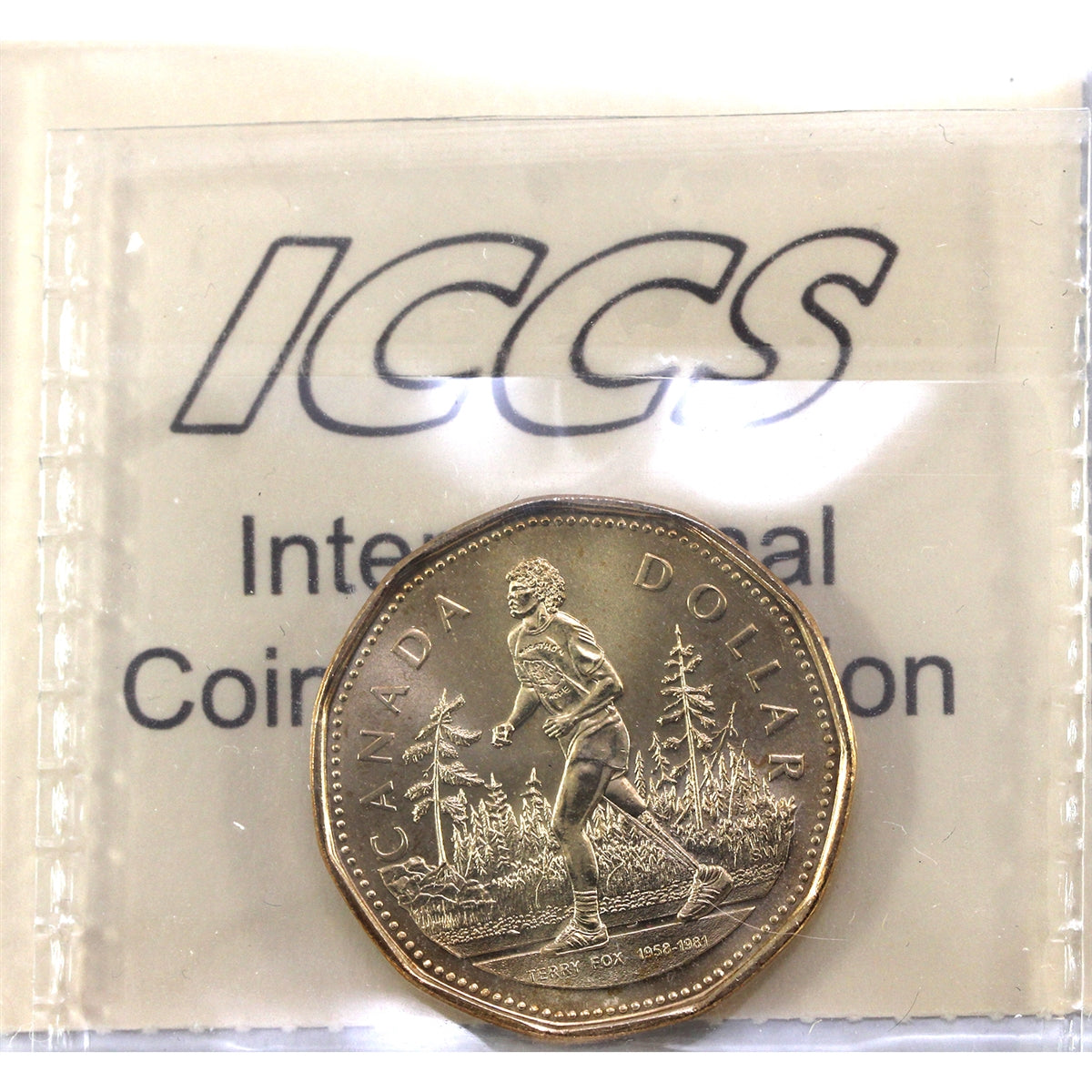 2005 No Grass Terry Fox Canada Dollar ICCS Certified MS65