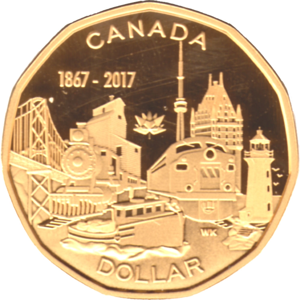 2017 Connecting a Nation Canada Dollar Silver Proof (No Tax)