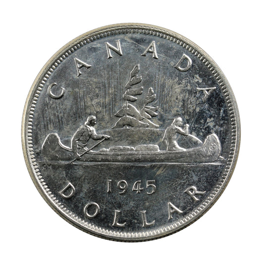 1945 Canada Dollar Brilliant Uncirculated (MS63) $