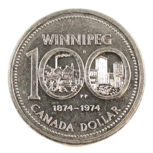 1974 Double Yolk #2 Canada Nickel Dollar Extra Fine (EF40)