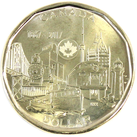 2017 Connecting a Nation Canada Dollar Brilliant Uncirculated (MS63)