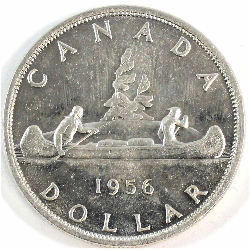 1956 Canada Dollar AU-UNC Cameo (AU55)