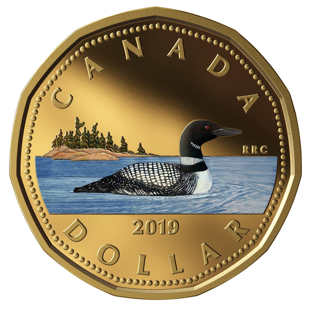 2019 Canada Loon Coloured Silver Proof (No Tax)