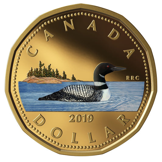 2019 Canada Loon Coloured Silver Proof (No Tax)