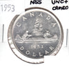 1953 NSS Canada Dollar UNC+ Cameo (MS62)