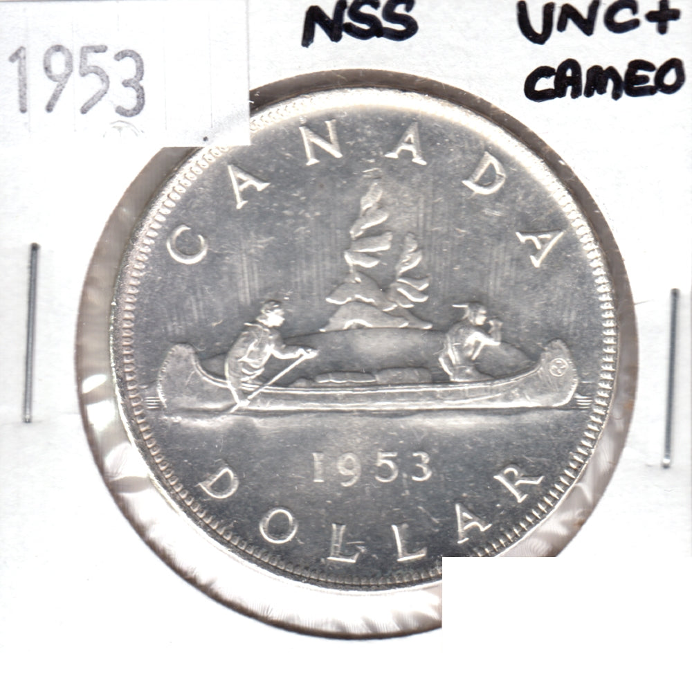 1953 NSS Canada Dollar UNC+ Cameo (MS62)
