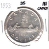1953 SS Canada Dollar Almost Uncirculated Cameo (AU50)