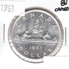 1961 Canada Dollar Brilliant Uncirculated Cameo (MS63)