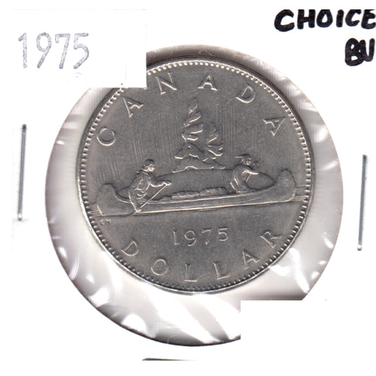 1975 Canada Nickel Dollar Choice BU (MS64)