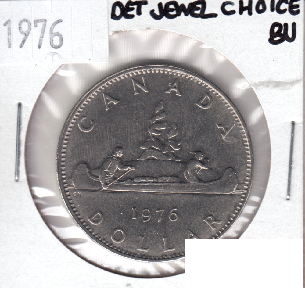 1976 Detached Jewel Canada Nickel Dollar Choice BU (MS64)