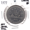 1977 Var. 1 Att. Jewel SWL Canada Nickel Dollar Choice Brilliant UNC (MS64)
